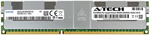 החלפת זיכרון RAM של A-Tech 64GB לסופרמיקרו MEM-DR364L-SL03-LR13 | DDR3/DDR3L 1333MHz PC3L-10600 ECC LRDIMM 8RX4 1.35V עומס 240 פינים מופחת